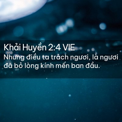 Picture 02 - Khải Huyền 2:4 VIE - Nhưng điều ta trách ngươi, là ngươi - Bible Verse Picture