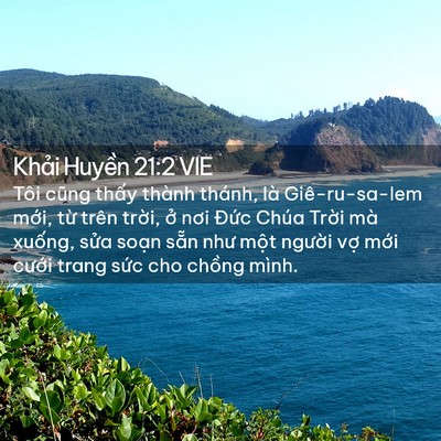 Picture 02 - Khải Huyền 21:2 VIE - Tôi cũng thấy thành thánh, là - Bible Verse Picture