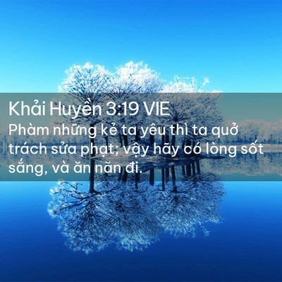 Picture 02 - Khải Huyền 3:19 VIE - Phàm những kẻ ta yêu thì ta quở trách - Bible Verse Picture