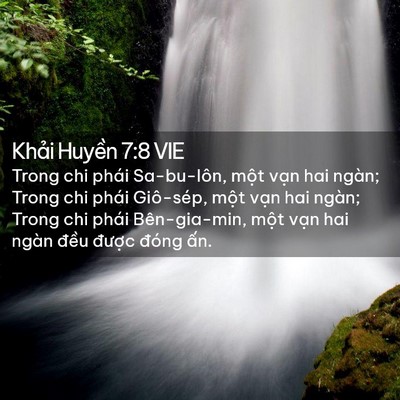 Picture 02 - Khải Huyền 7:8 VIE - Trong chi phái Sa-bu-lôn, một vạn hai - Bible Verse Picture