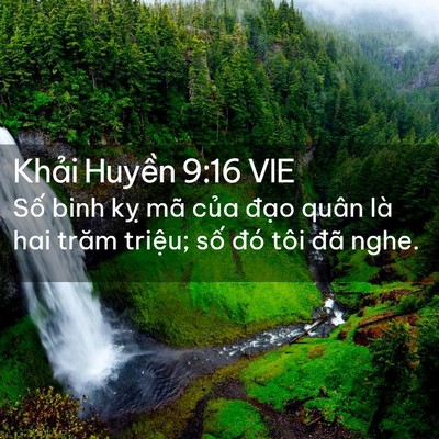 Picture 02 - Khải Huyền 9:16 VIE - Số binh kỵ mã của đạo quân là hai - Bible Verse Picture