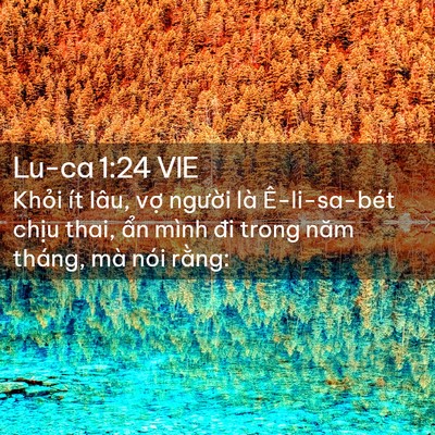 Picture 02 - Lu-ca 1:24 VIE - Khỏi ít lâu, vợ người là Ê-li-sa-bét - Bible Verse Picture