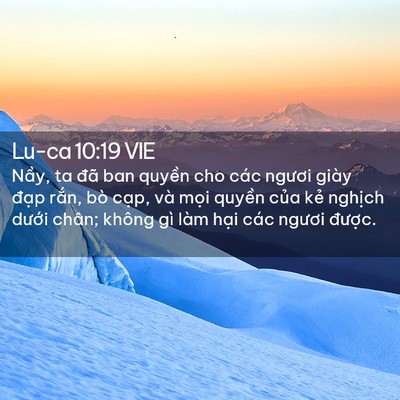 Picture 02 - Lu-ca 10:19 VIE - Nầy, ta đã ban quyền cho các ngươi giày - Bible Verse Picture