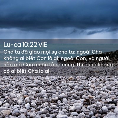 Picture 02 - Lu-ca 10:22 VIE - Cha ta đã giao mọi sự cho ta; ngoài Cha - Bible Verse Picture