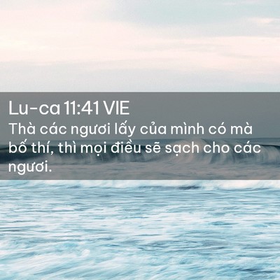 Picture 02 - Lu-ca 11:41 VIE - Thà các ngươi lấy của mình có mà bố - Bible Verse Picture