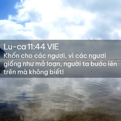 Picture 02 - Lu-ca 11:44 VIE - Khốn cho các ngươi, vì các ngươi giống - Bible Verse Picture