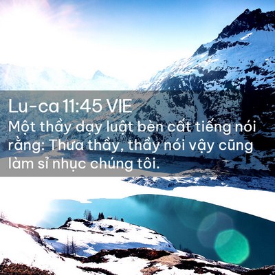 Picture 02 - Lu-ca 11:45 VIE - Một thầy dạy luật bèn cất tiếng nói - Bible Verse Picture