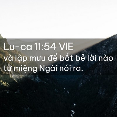 Picture 02 - Lu-ca 11:54 VIE - và lập mưu để bắt bẻ lời nào từ - Bible Verse Picture