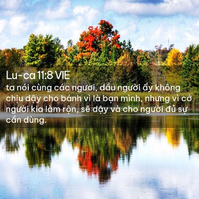 Picture 02 - Lu-ca 11:8 VIE - ta nói cùng các ngươi, dầu người ấy - Bible Verse Picture