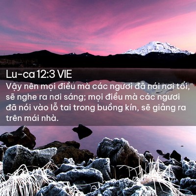 Picture 02 - Lu-ca 12:3 VIE - Vậy nên mọi điều mà các ngươi đã - Bible Verse Picture