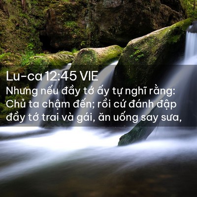 Picture 02 - Lu-ca 12:45 VIE - Nhưng nếu đầy tớ ấy tự nghĩ rằng: - Bible Verse Picture