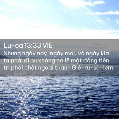 Picture 02 - Lu-ca 13:33 VIE - Nhưng ngày nay, ngày mai, và ngày kia ta - Bible Verse Picture