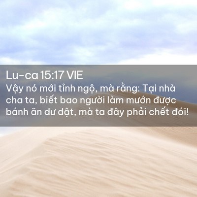 Picture 02 - Lu-ca 15:17 VIE - Vậy nó mới tỉnh ngộ, mà rằng: Tại - Bible Verse Picture