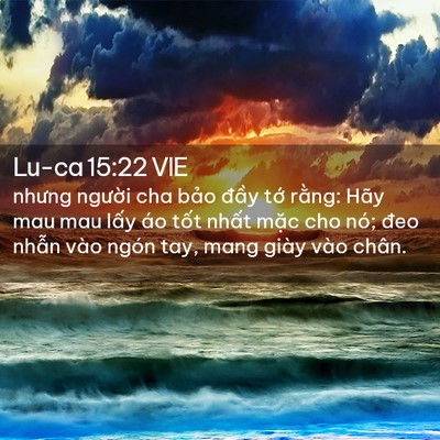 Picture 02 - Lu-ca 15:22 VIE - nhưng người cha bảo đầy tớ rằng: - Bible Verse Picture
