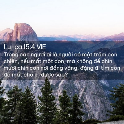 Picture 02 - Lu-ca 15:4 VIE - Trong các ngươi ai là người có một - Bible Verse Picture