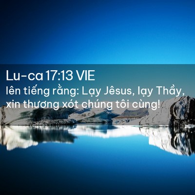 Picture 02 - Lu-ca 17:13 VIE - lên tiếng rằng: Lạy Jêsus, lạy Thầy, - Bible Verse Picture