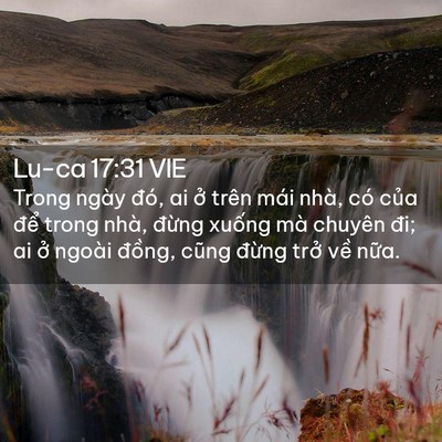 Picture 02 - Lu-ca 17:31 VIE - Trong ngày đó, ai ở trên mái nhà, có - Bible Verse Picture