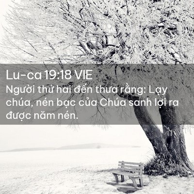 Picture 02 - Lu-ca 19:18 VIE - Người thứ hai đến thưa rằng: Lạy - Bible Verse Picture