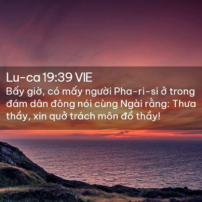 Picture 02 - Lu-ca 19:39 VIE - Bấy giờ, có mấy người Pha-ri-si ở - Bible Verse Picture