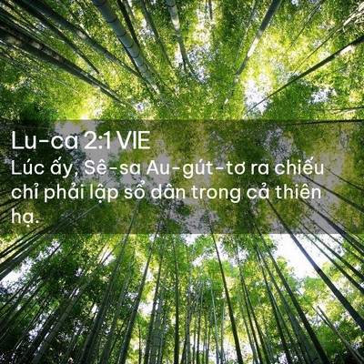 Picture 02 - Lu-ca 2:1 VIE - Lúc ấy, Sê-sa Au-gút-tơ ra chiếu chỉ - Bible Verse Picture