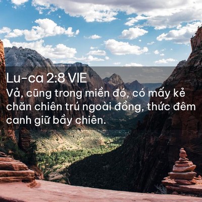 Picture 02 - Lu-ca 2:8 VIE - Vả, cũng trong miền đó, có mấy kẻ - Bible Verse Picture