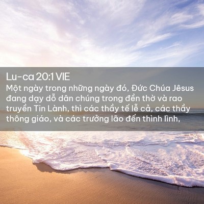 Picture 02 - Lu-ca 20:1 VIE - Một ngày trong những ngày đó, Đức - Bible Verse Picture