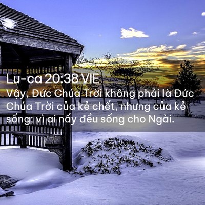 Picture 02 - Lu-ca 20:38 VIE - Vậy, Đức Chúa Trời không phải là - Bible Verse Picture
