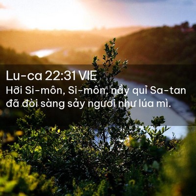 Picture 02 - Lu-ca 22:31 VIE - Hỡi Si-môn, Si-môn, nầy quỉ Sa-tan đã - Bible Verse Picture