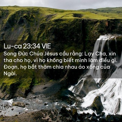 Picture 02 - Lu-ca 23:34 VIE - Song Đức Chúa Jêsus cầu rằng: Lạy Cha, - Bible Verse Picture