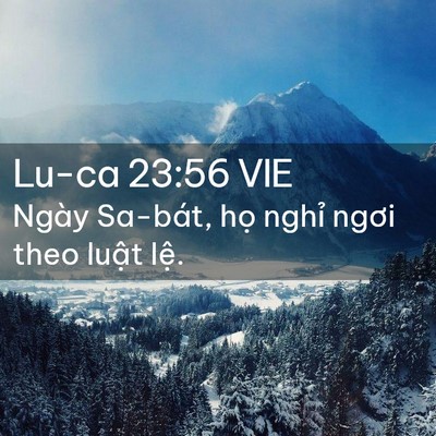 Picture 02 - Lu-ca 23:56 VIE - Ngày Sa-bát, họ nghỉ ngơi theo luật - Bible Verse Picture