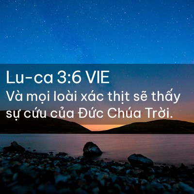 Picture 02 - Lu-ca 3:6 VIE - Và mọi loài xác thịt sẽ thấy sự - Bible Verse Picture