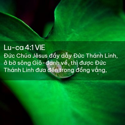 Picture 02 - Lu-ca 4:1 VIE - Đức Chúa Jêsus đầy dẫy Đức Thánh - Bible Verse Picture