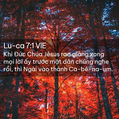 Picture 02 - Lu-ca 7:1 VIE - Khi Đức Chúa Jêsus rao giảng xong mọi - Bible Verse Picture