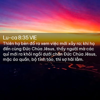 Picture 02 - Lu-ca 8:35 VIE - Thiên hạ bèn đổ ra xem việc mới xảy - Bible Verse Picture