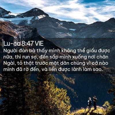 Picture 02 - Lu-ca 8:47 VIE - Người đàn bà thấy mình không thể - Bible Verse Picture