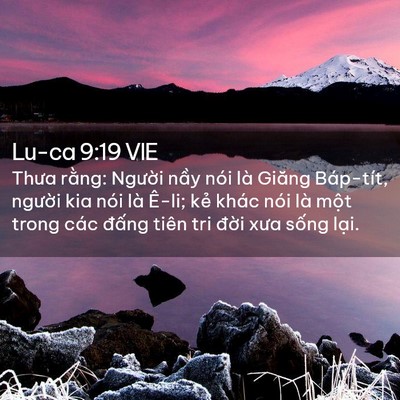 Picture 02 - Lu-ca 9:19 VIE - Thưa rằng: Người nầy nói là Giăng - Bible Verse Picture