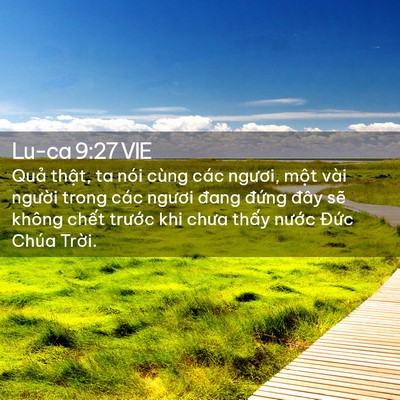 Picture 02 - Lu-ca 9:27 VIE - Quả thật, ta nói cùng các ngươi, một - Bible Verse Picture