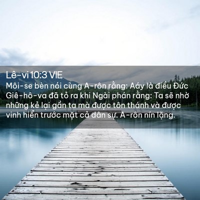Picture 02 - Lê-vi 10:3 VIE - Môi-se bèn nói cùng A-rôn rằng: Aáy là - Bible Verse Picture