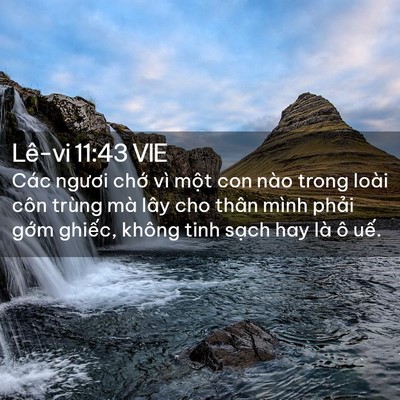 Picture 02 - Lê-vi 11:43 VIE - Các ngươi chớ vì một con nào trong loài - Bible Verse Picture