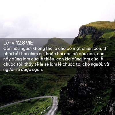 Picture 02 - Lê-vi 12:8 VIE - Còn nếu người không thế lo cho có một - Bible Verse Picture