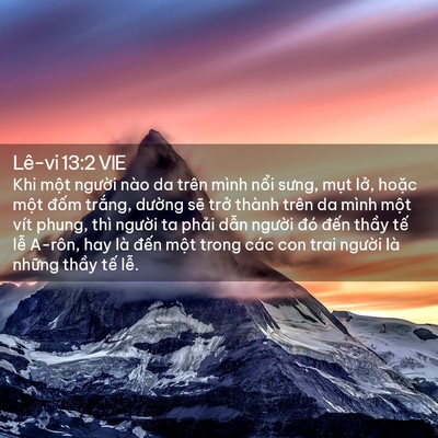 Picture 02 - Lê-vi 13:2 VIE - Khi một người nào da trên mình nổi - Bible Verse Picture