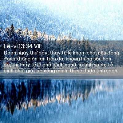 Picture 02 - Lê-vi 13:34 VIE - Đoạn ngày thứ bảy, thầy tế lễ khám - Bible Verse Picture