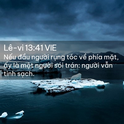 Picture 02 - Lê-vi 13:41 VIE - Nếu đầu người rụng tóc về phía - Bible Verse Picture