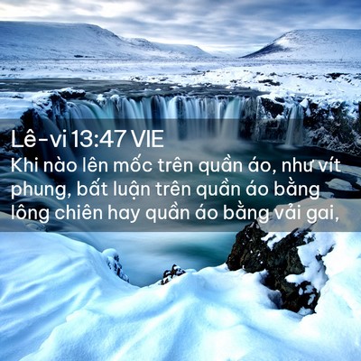 Picture 02 - Lê-vi 13:47 VIE - Khi nào lên mốc trên quần áo, như vít - Bible Verse Picture