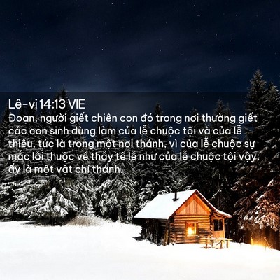 Picture 02 - Lê-vi 14:13 VIE - Đoạn, người giết chiên con đó trong - Bible Verse Picture