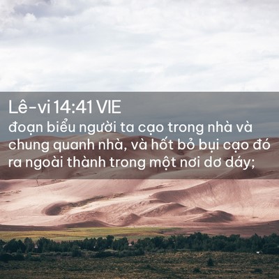 Picture 02 - Lê-vi 14:41 VIE - đoạn biểu người ta cạo trong nhà và - Bible Verse Picture