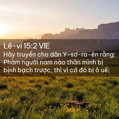 Picture 02 - Lê-vi 15:2 VIE - Hãy truyền cho dân Y-sơ-ra-ên rằng: Phàm - Bible Verse Picture
