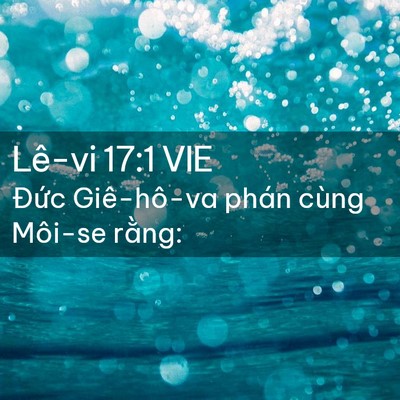 Picture 02 - Lê-vi 17:1 VIE - Đức Giê-hô-va phán cùng Môi-se - Bible Verse Picture