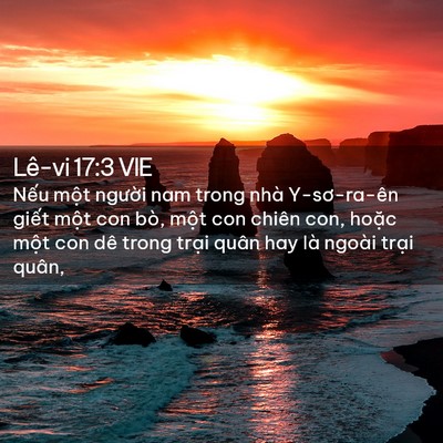 Picture 02 - Lê-vi 17:3 VIE - Nếu một người nam trong nhà Y-sơ-ra-ên - Bible Verse Picture