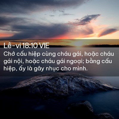 Picture 02 - Lê-vi 18:10 VIE - Chớ cấu hiệp cùng cháu gái, hoặc cháu - Bible Verse Picture